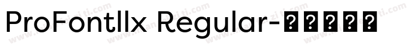ProFontllx Regular字体转换